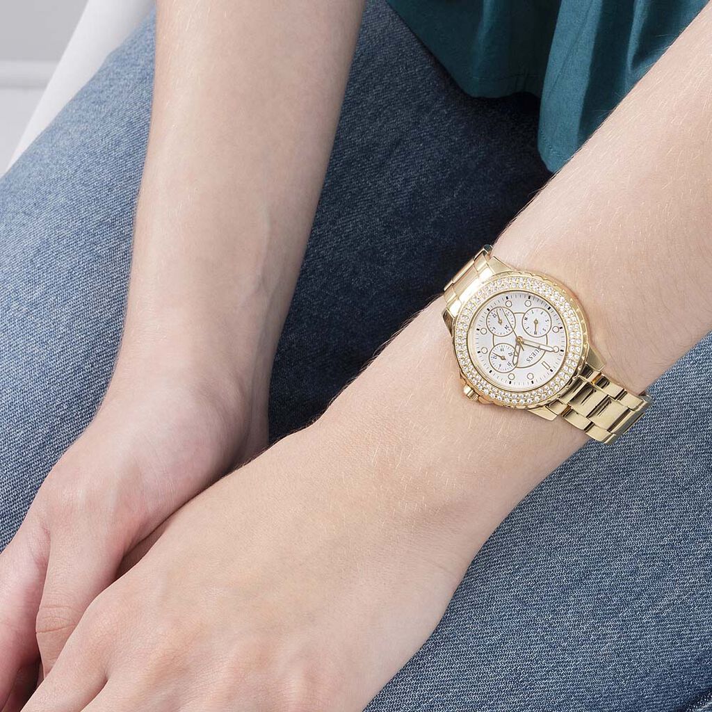 Montre Guess Crown Jewel Blanc