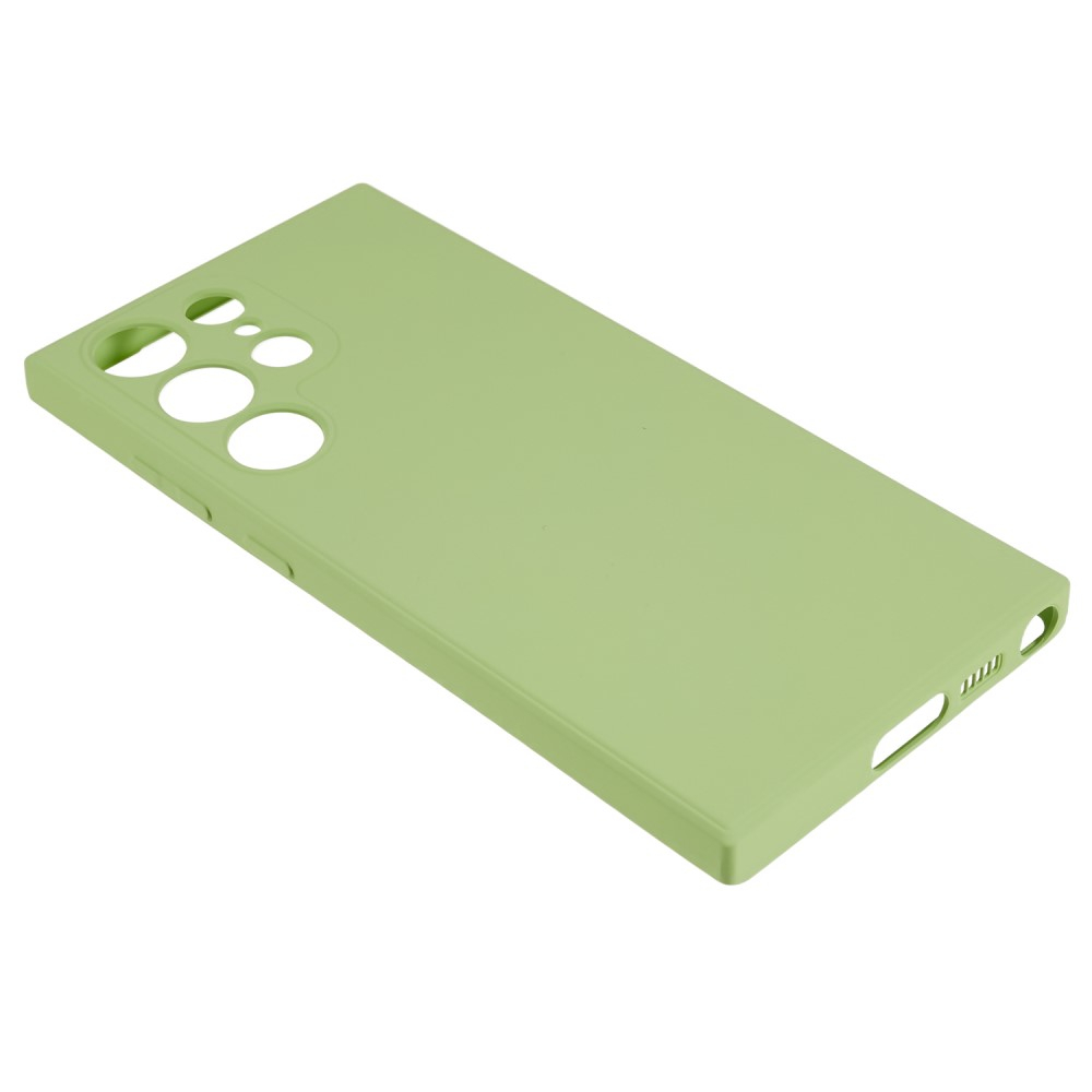 Samsung Galaxy S23 Ultra 5G Gummi Case Hülle mit Kameraschutz - Grün (Matt)
