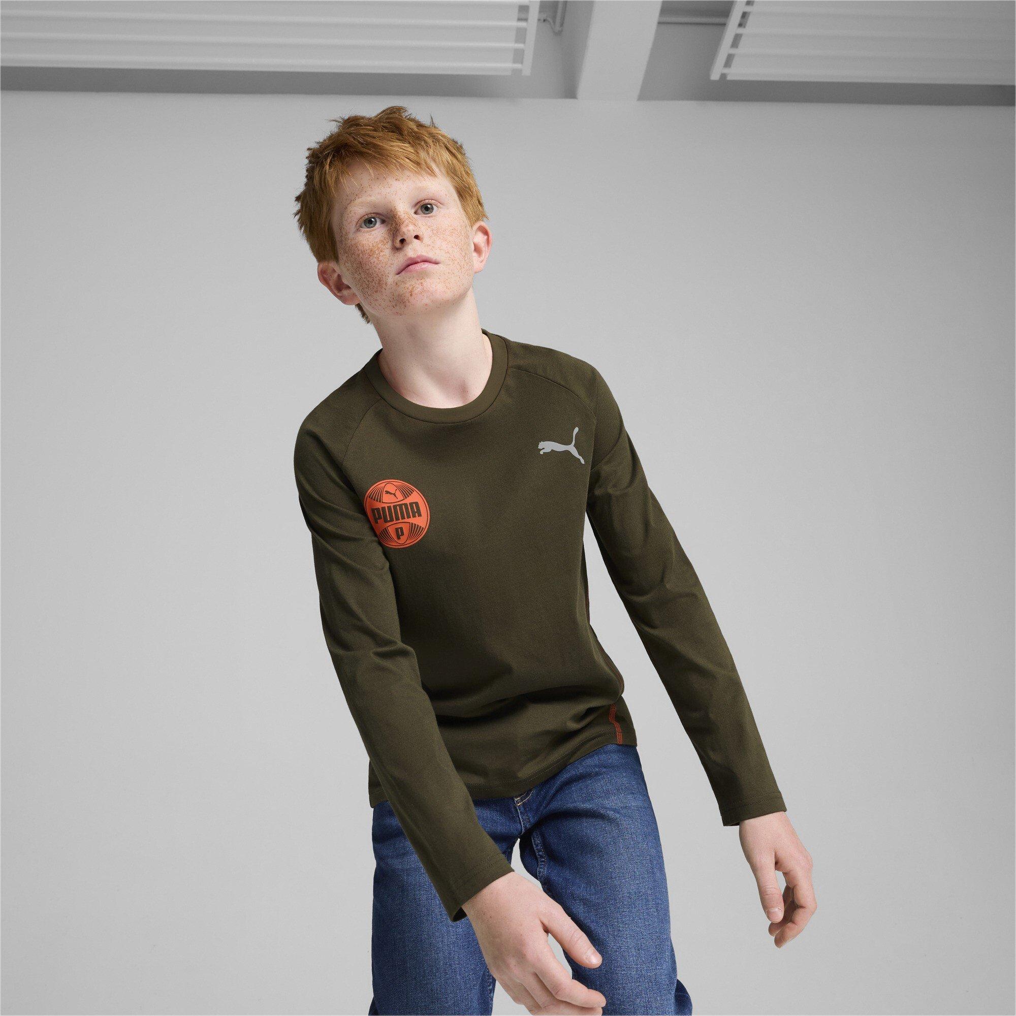 Puma Puma Active Sports Longsleeve Tee B Gym Top Unisex Kids