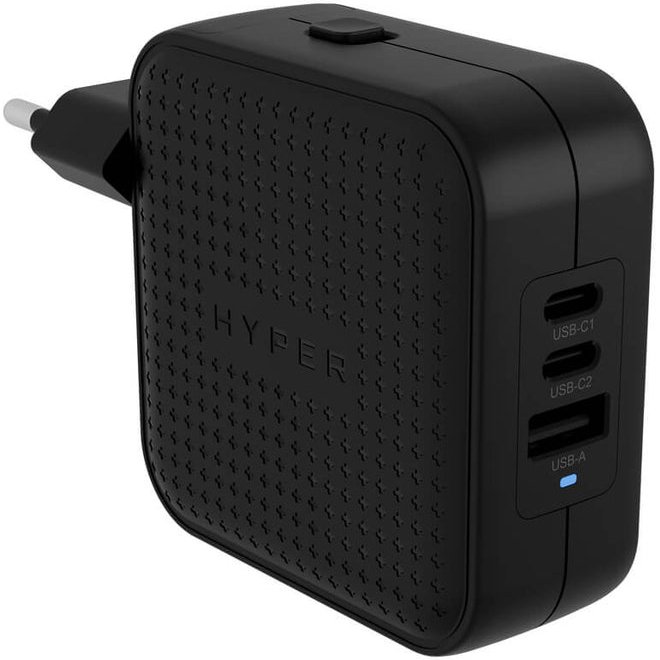 HYPER HJ1003BKWWGL chargeur d'appareils mobiles Ordinateur portable, Smartphone, Tablette Noir Secteur Charge rapide Intérieure