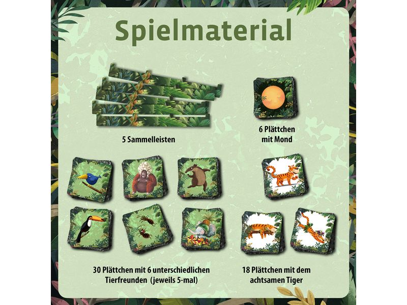 Kosmos Kinderspiel Der achtsame Tiger -DE- Tierisch spannendes Merkspiel