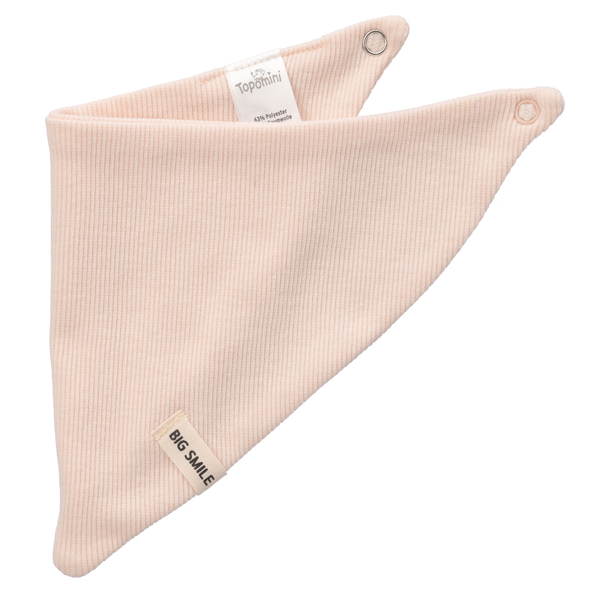 Topomini Baby Bandana mit Rippstruktur creme