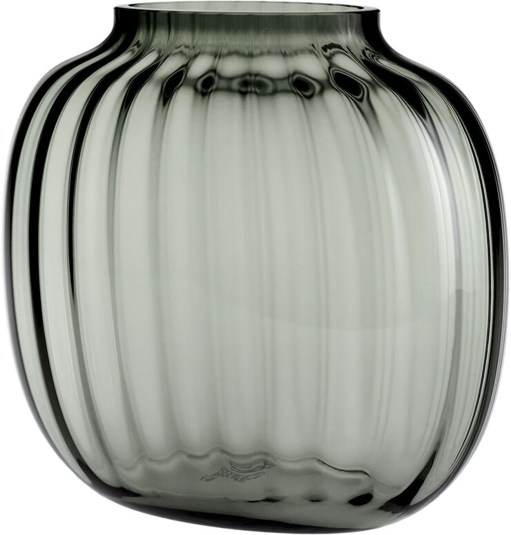 Holmegaard Primula Oval Vase smoke H17,5 Grå