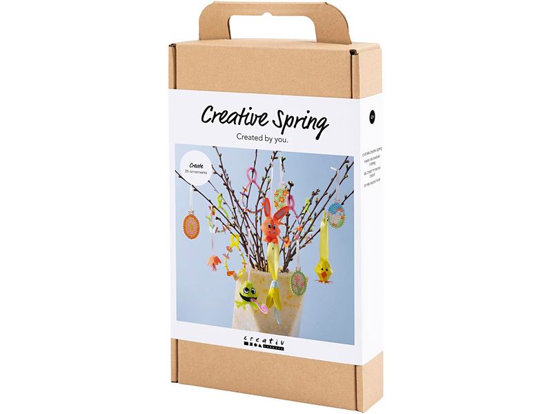 Creativ Company Bastelset Frühling 1 Stück, Mehrfarbig Mini Kreativ-Set