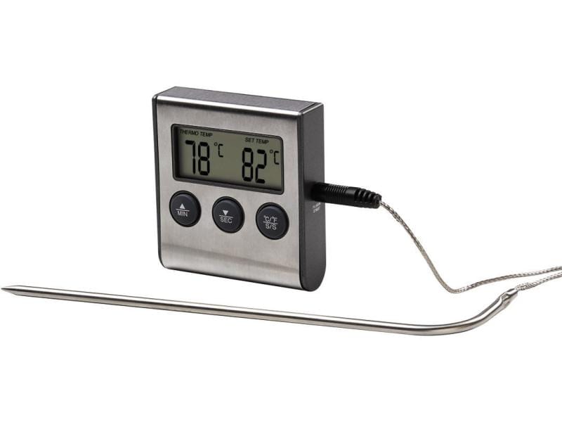 Xavax Fleischthermometer digital Digitales Bratenthermometer mit Timer