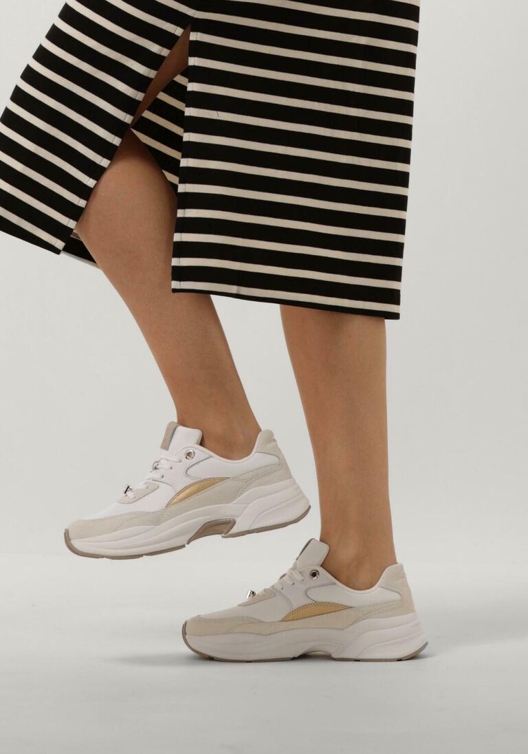 TOMMY HILFIGER witte tommy hilfiger lage sneakers chunky feminine runner hardware