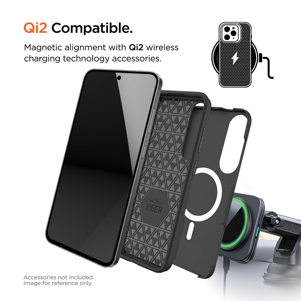 Samsung Galaxy S25 Edge North Case Premium Hybrid Schutzhülle MagSafe-Modul (EGCA00760) - Schwarz
