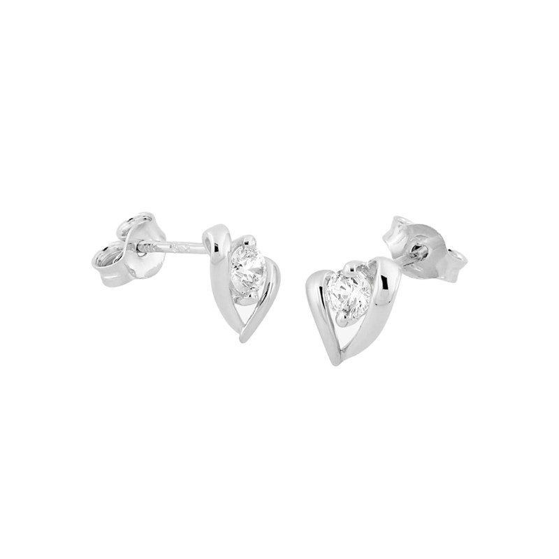 Boucles d'oreilles femme - Oxyde de zirconium - Or 18 Carats