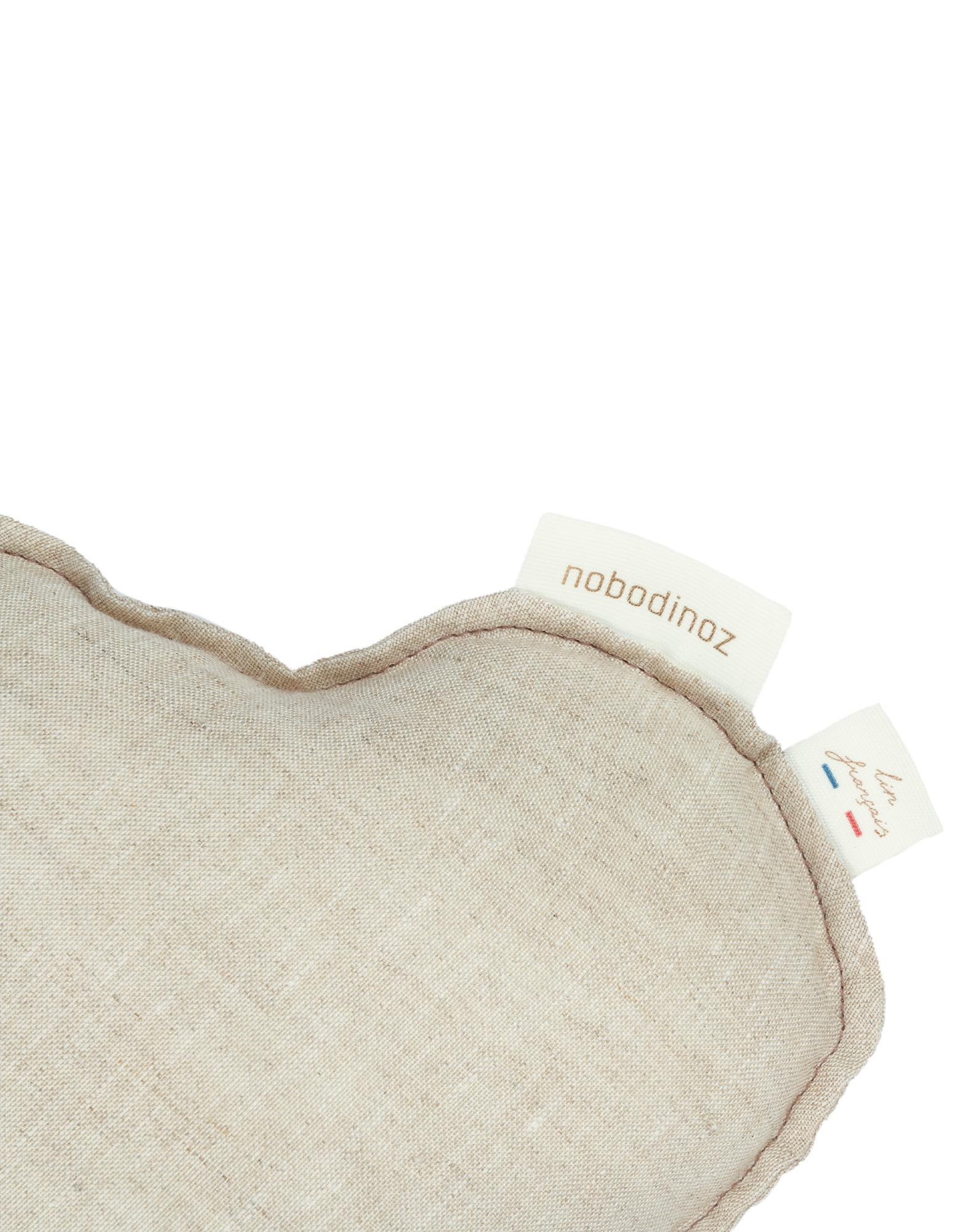 Coussin nuage l1n0 en lin français lavé | Gris