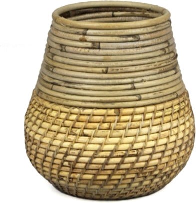 Van der Leeden plantenmand naturel D 24 H 25 cm