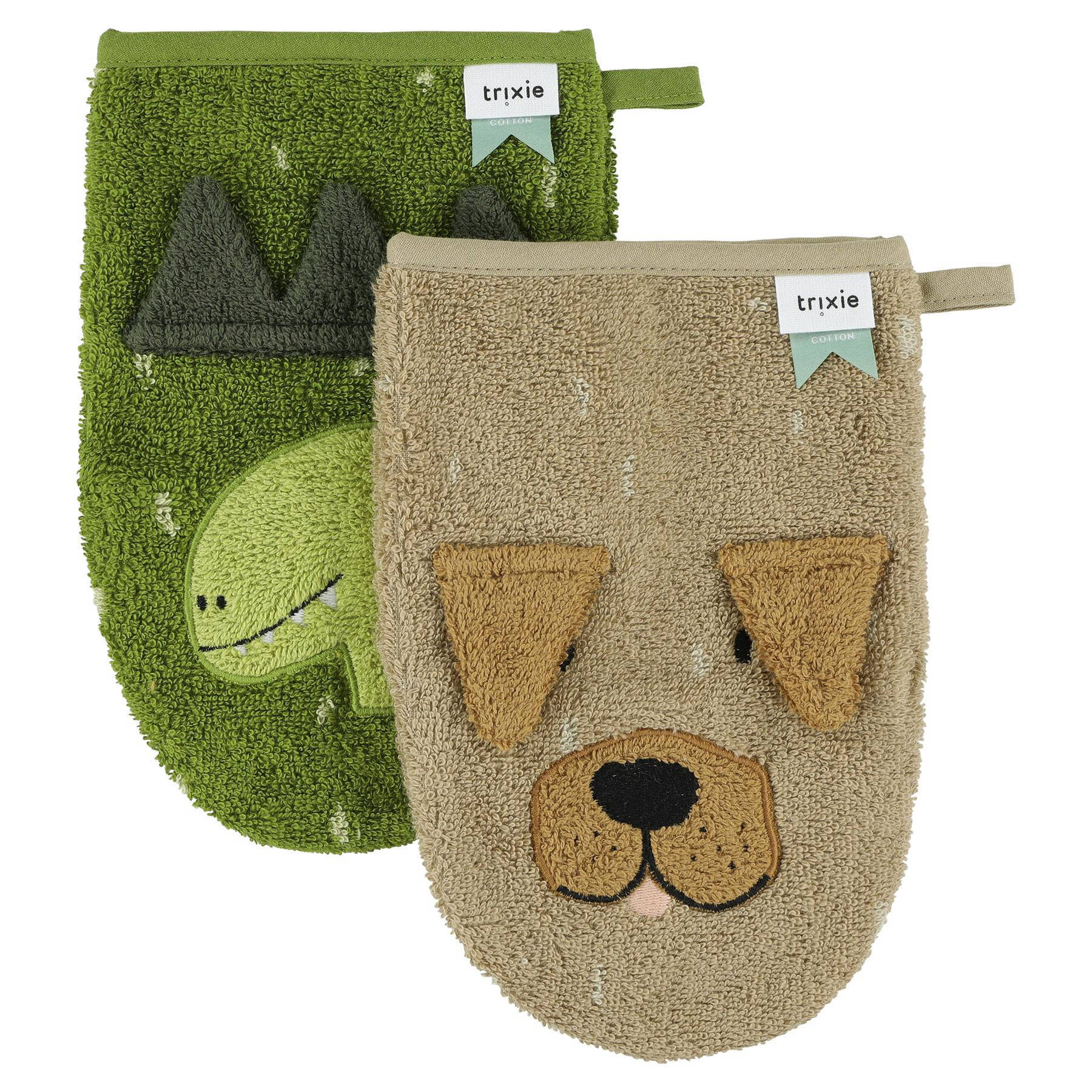Trixie washandje - set van 2 Mr. Dino - Mr. Dog