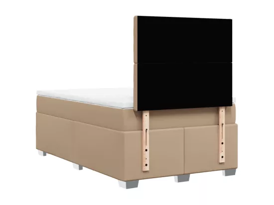 Sommier tapissier avec matelas Cappuccino 80x200 cm