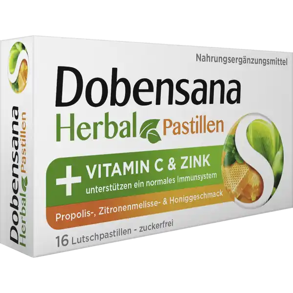 Herbal Pastillen Propolis-, Zitronenmelisse- & Honiggeschmack