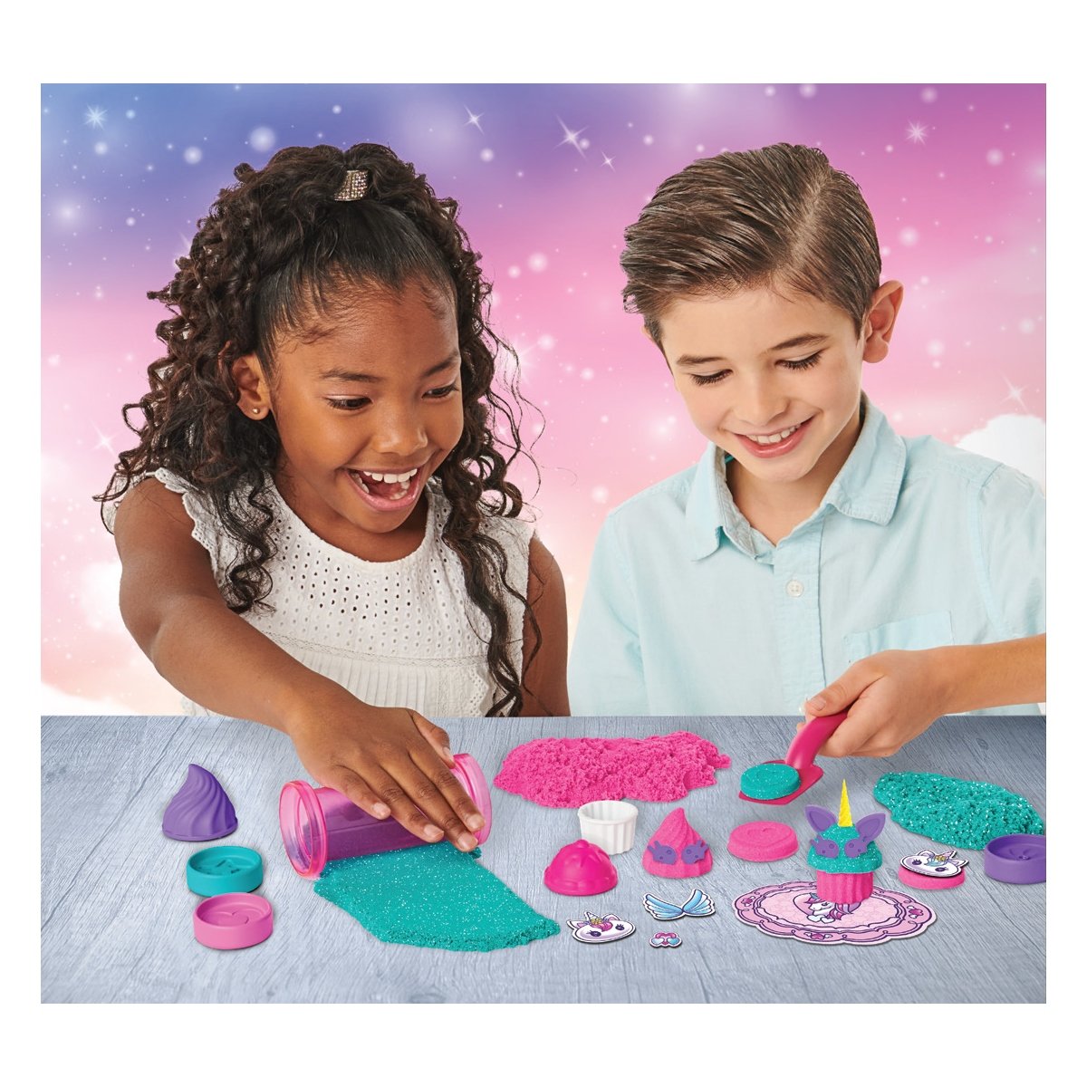 Kinetic Sand - coffret patisserie Licorne