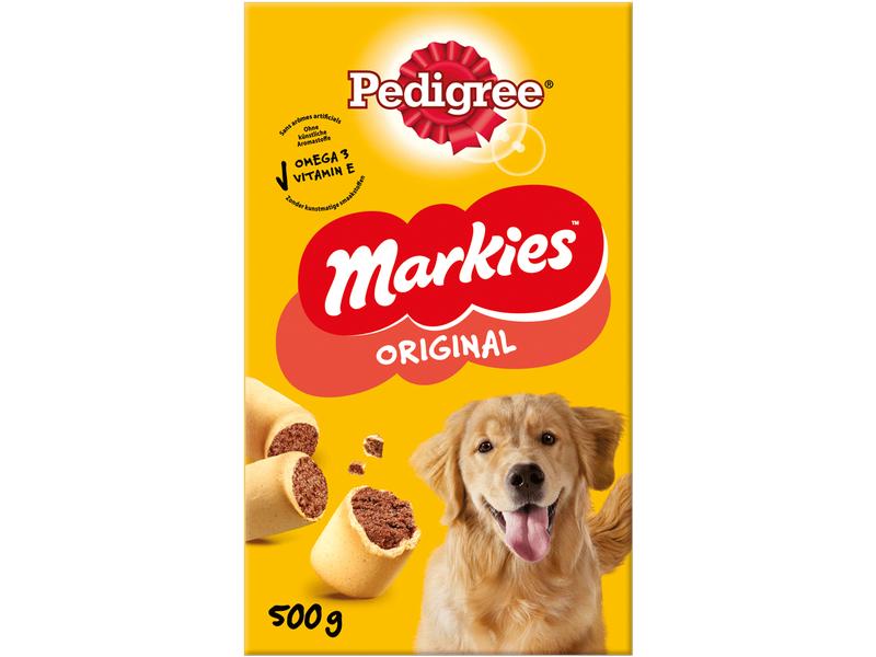 Pedigree Biscuits Markies, 500 g Ergänzungsfuttermittel für ausgewachsene Hunde