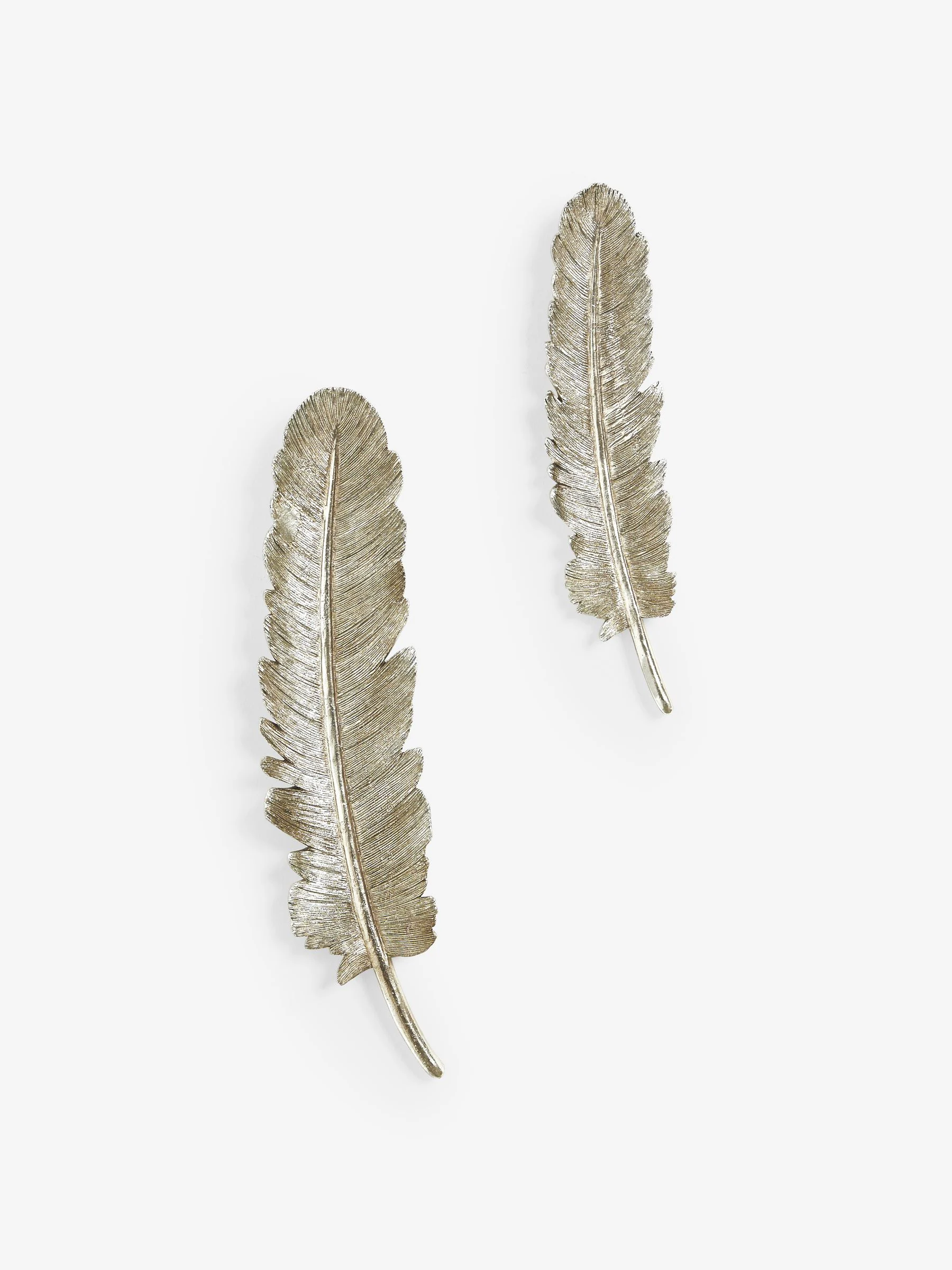 Set van 2 veren wanddecoratie