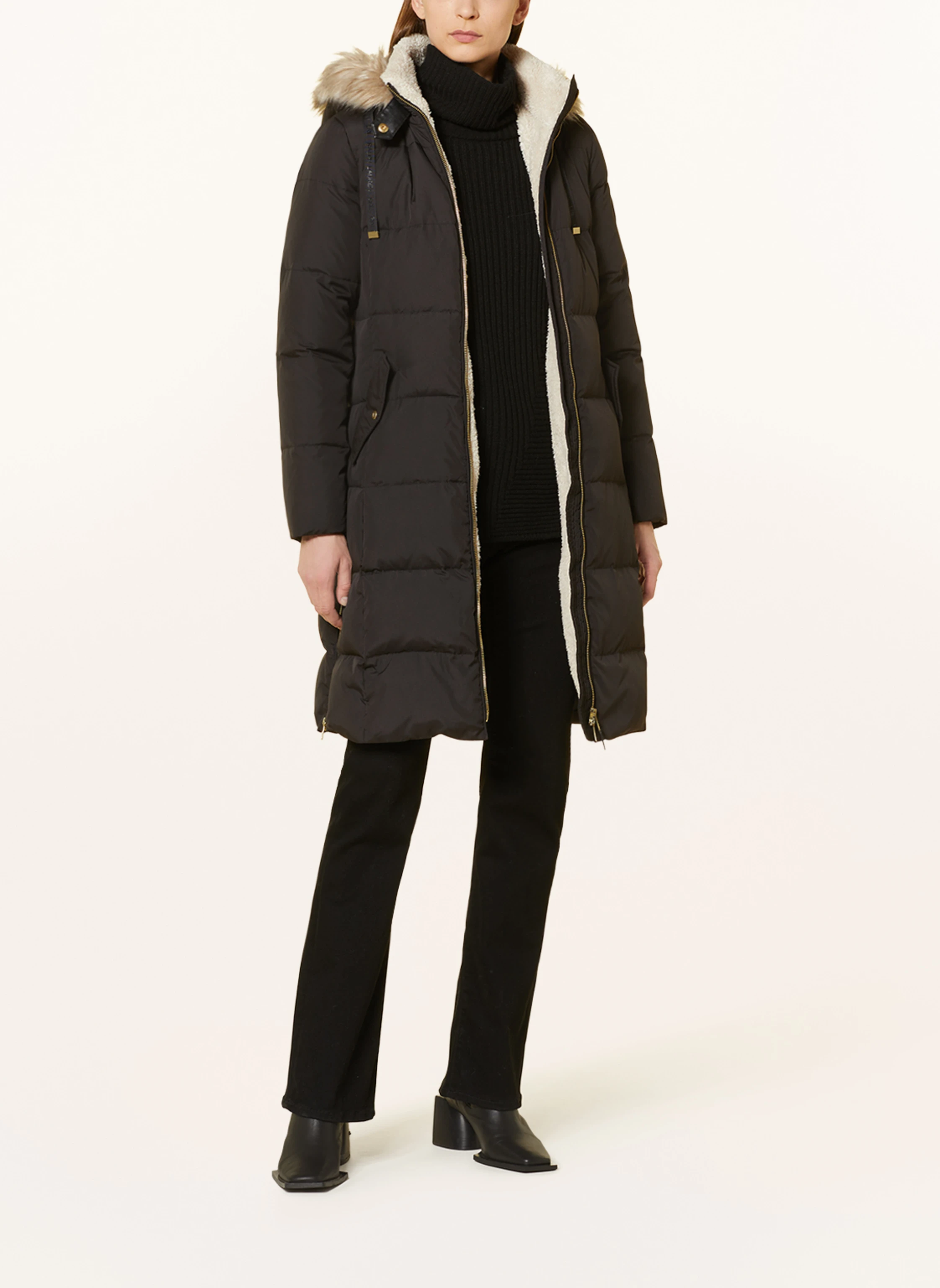 LAUREN RALPH LAUREN Steppmantel mit Kunstfell