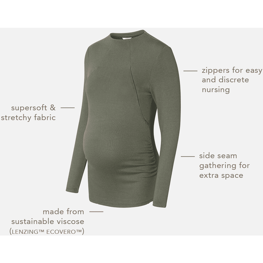Noppies Still-Shirt Rosa Olive