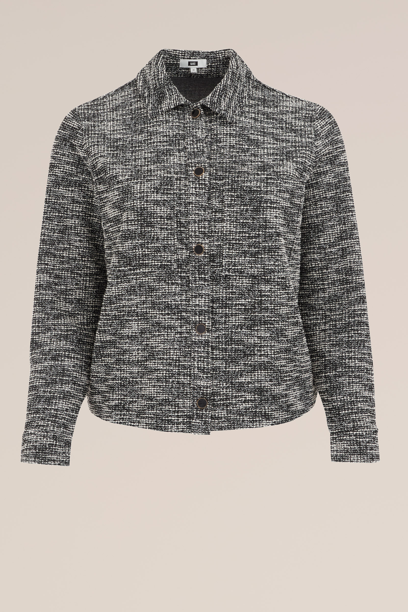 bouclé jasje - Curve WE Fashion Zwart