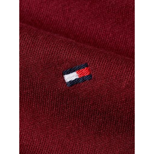 Tommy Hilfiger Flex Brushed Solid Skjorte, Deep Rouge, L