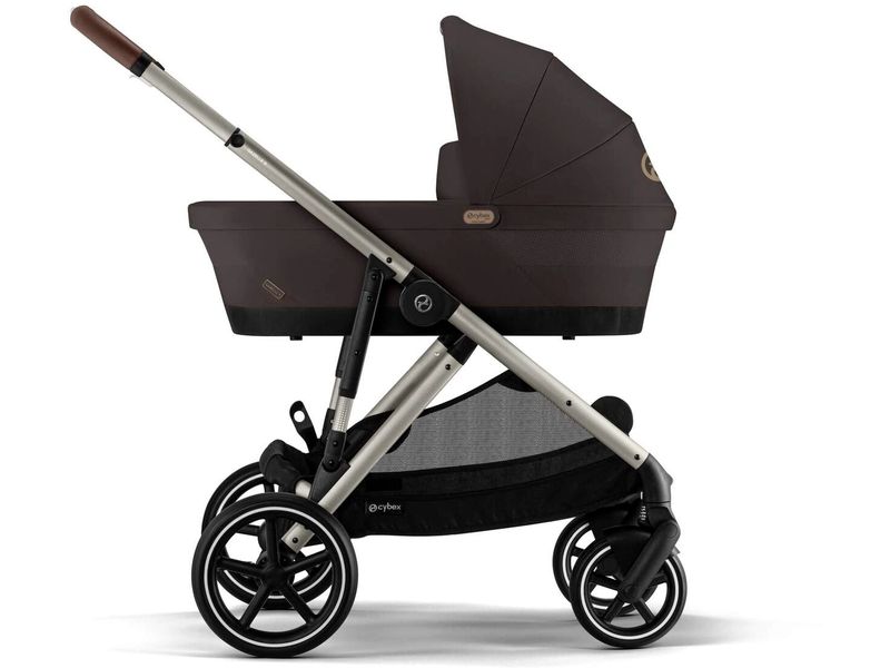 CYBEX Gold Kinderwagen Gazelle S Dunkelbraun Kinderwagen mit 20 Kombinationen