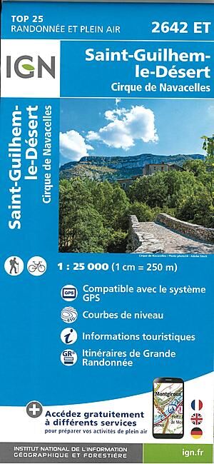IGN - TOP25 2642ET ST GUILHEM 1 25 000