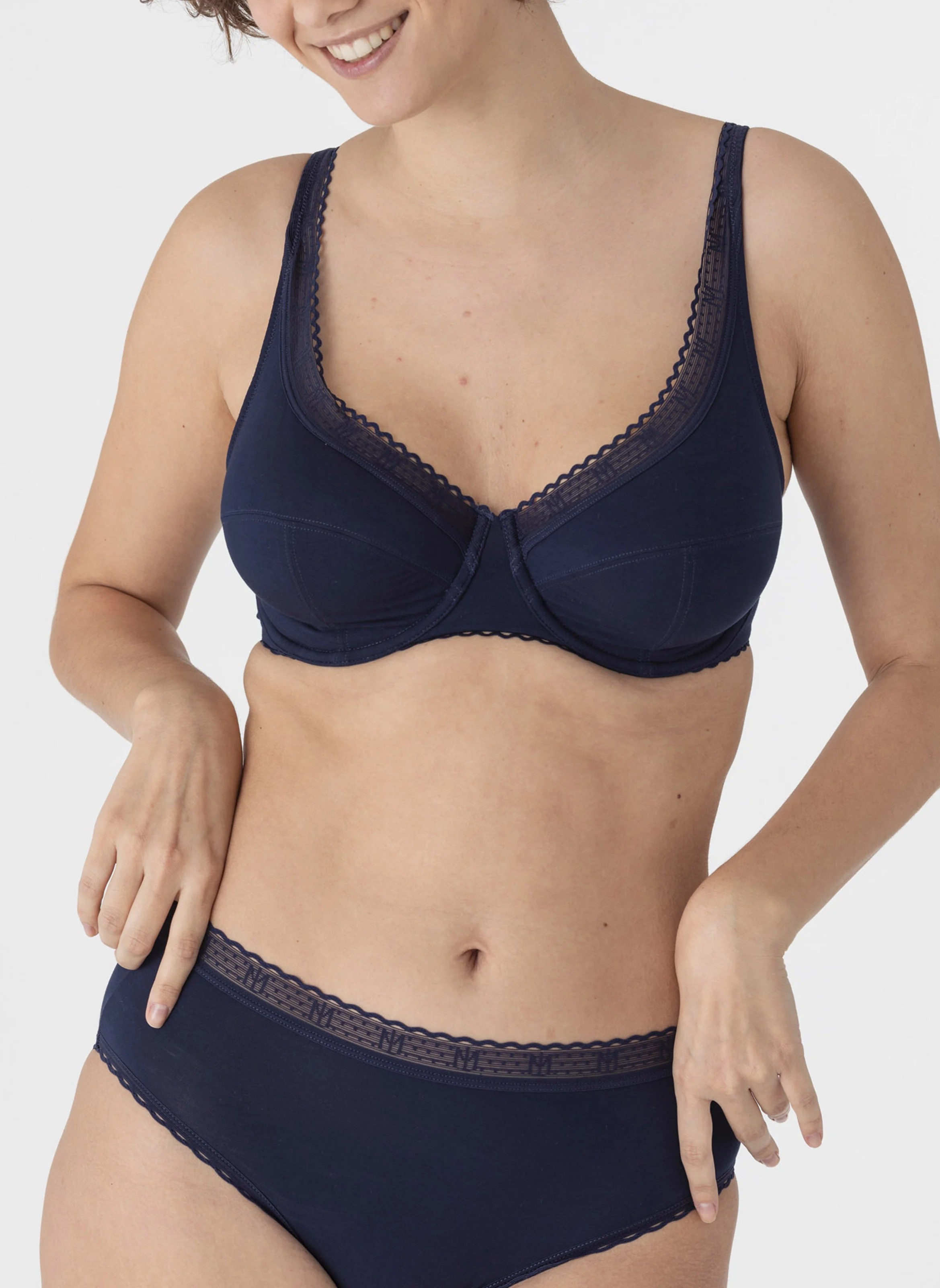 PETITE LEJABY - Soutien-gorge avec armatures en modal et coton | Bleu