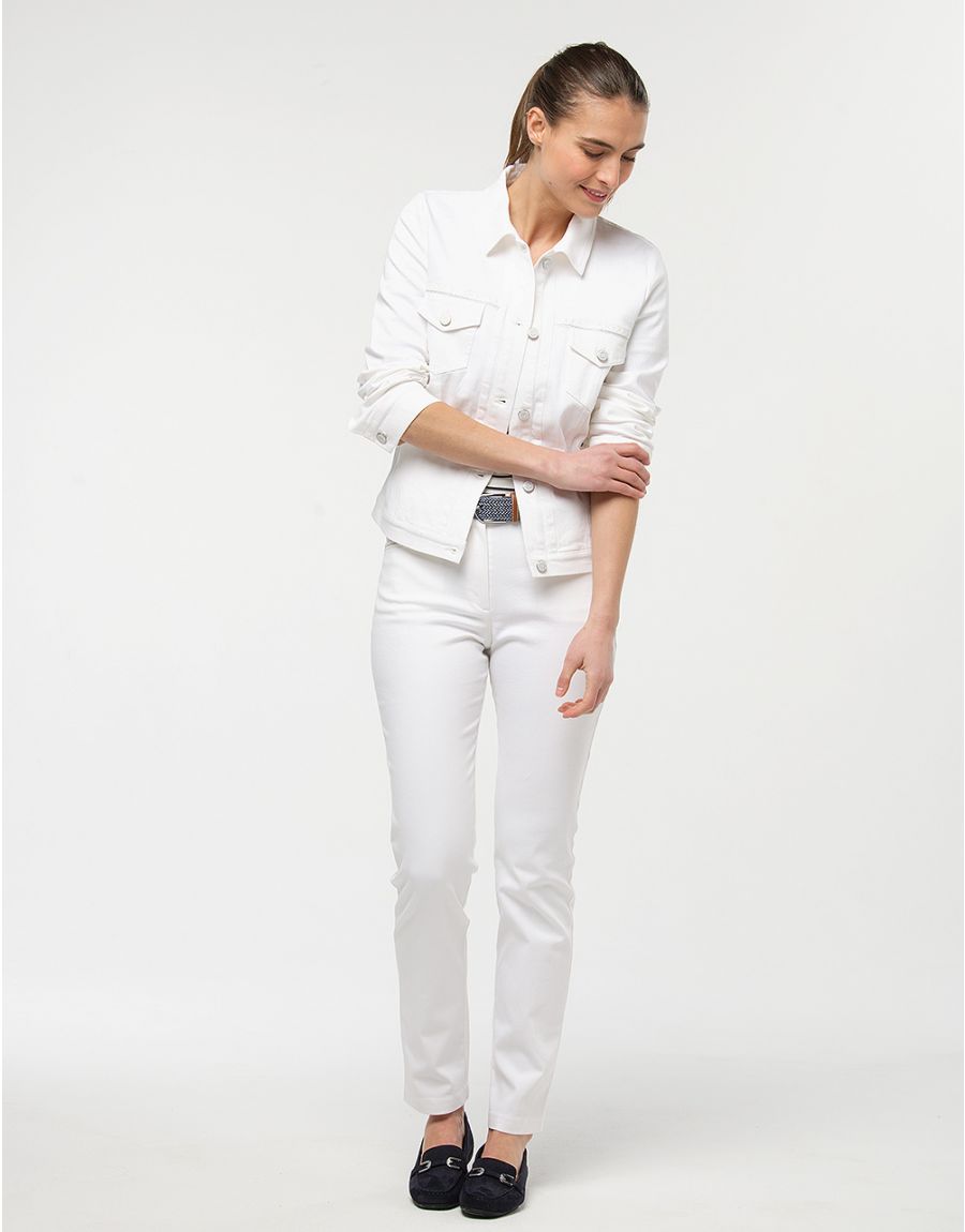 Jean blanc stretch