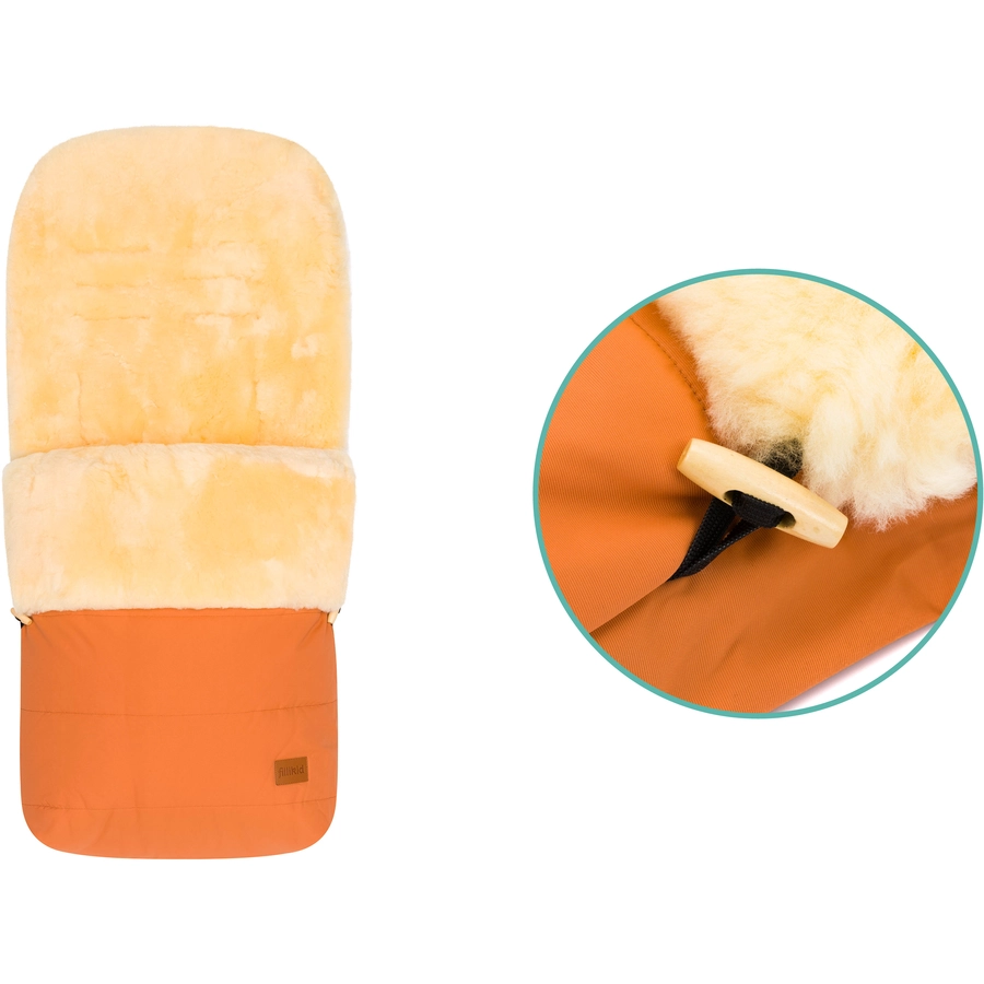 fillikid Winterfußsack Bernina Lammfell Amber