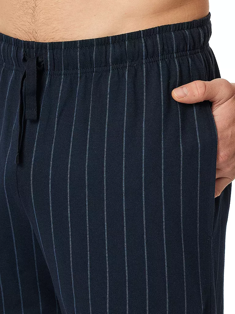 SCHIESSER Pyjama Hose  blau