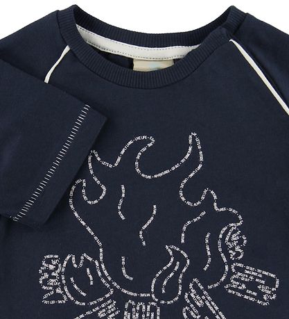 En Fant T-shirt - Dark Navy m. B?l