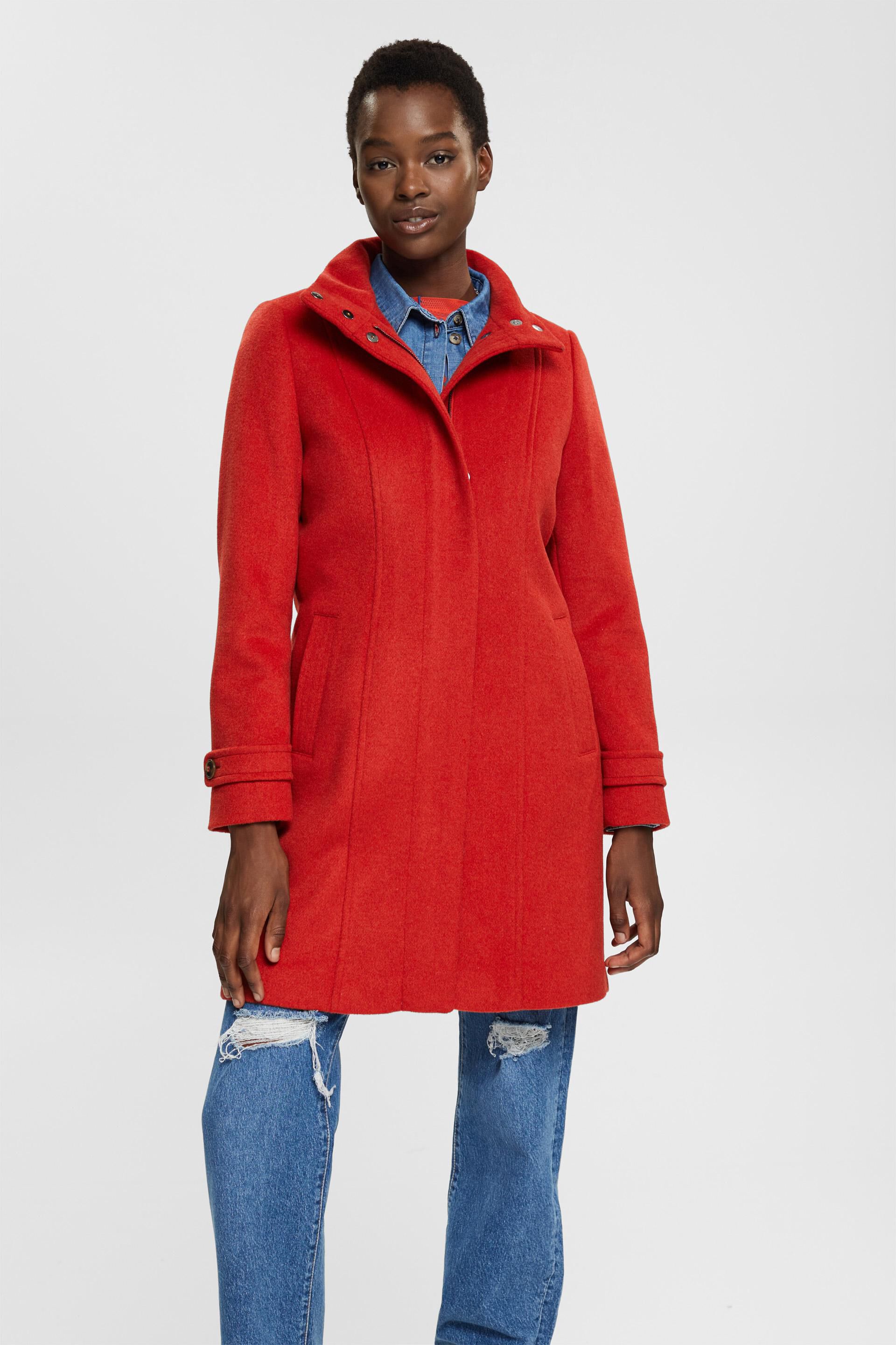 Manteau à teneur en laine
