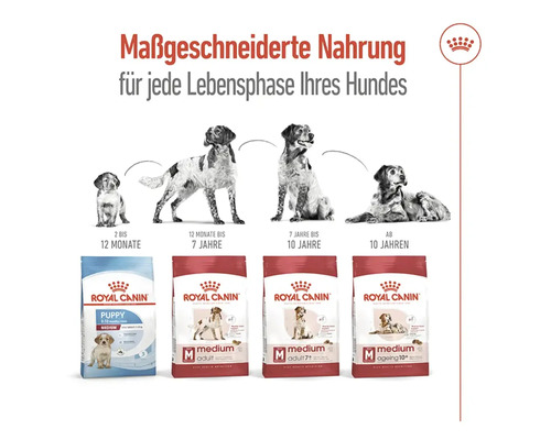 Droog hondenvoer, ROYAL CANIN Medium Adult 7+, 15 kg