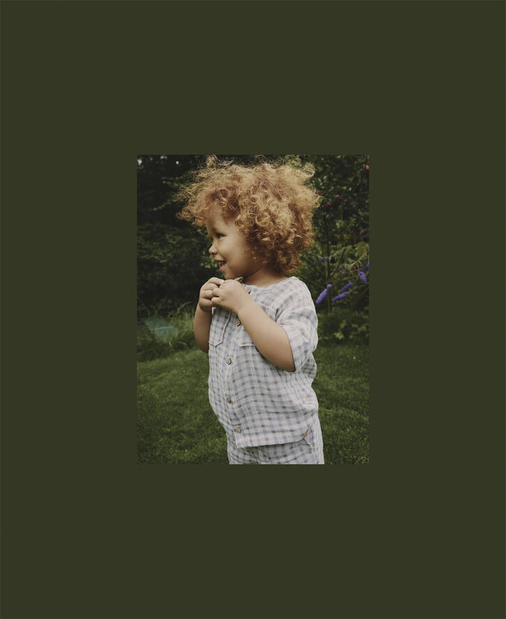 Lil' Atelier NMMJOEY SS SHIRT LIL Bleached sand