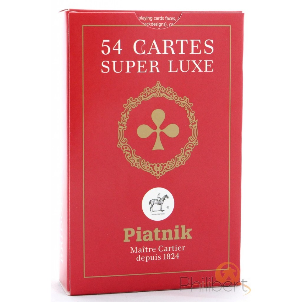 54 Cartes Etui Carton - Rouge