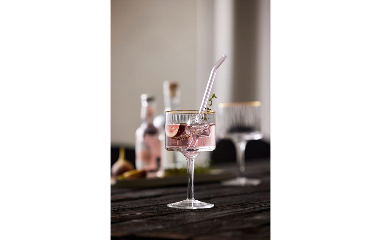 Gin Glas Palermo Gold 4 Stück, 45 clGläser mit feinem Goldrand