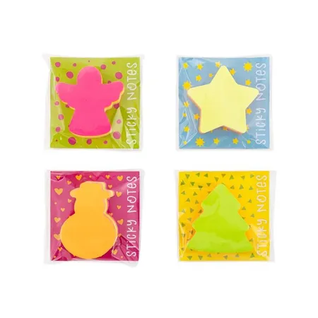 Trendhaus WICHTEL Sticky Notes Mini-Blöckchen 100 Blatt, 4-fach sortiert
