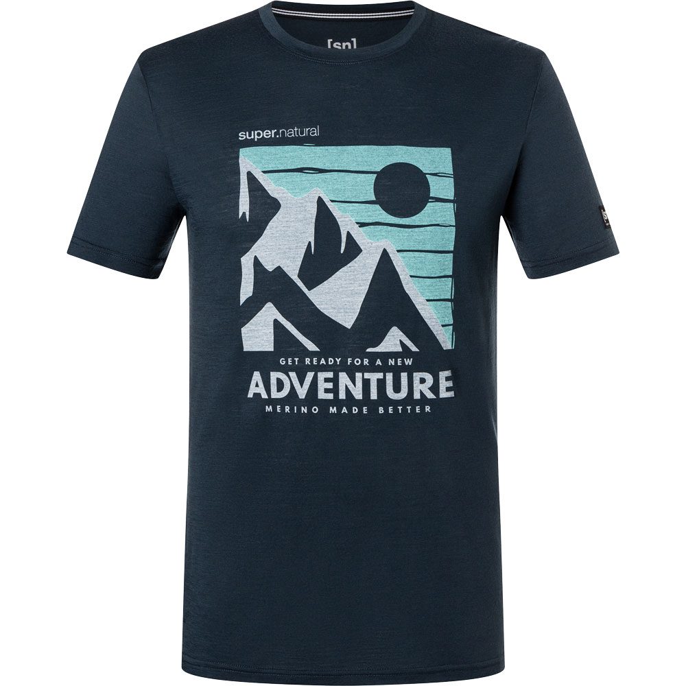 super.natural Mountain Adventure T-Shirt Herren blueberry