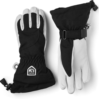 Hestra Heli Ski Female Fingerhandschuhe Black / Offwhite Damen