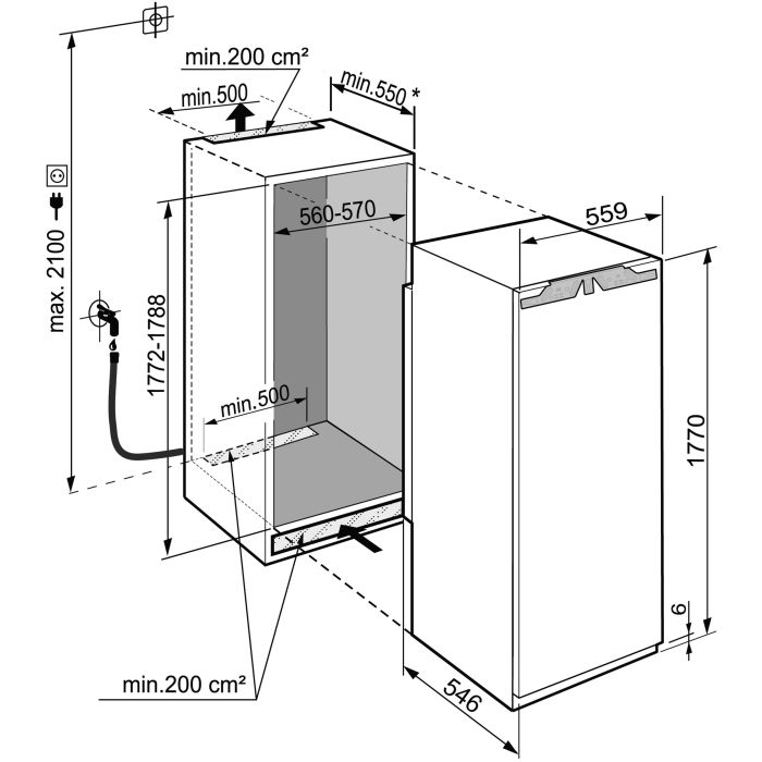 Liebherr Einbau Kühlschrank IRBdi 5180-20 Peak BioFresh