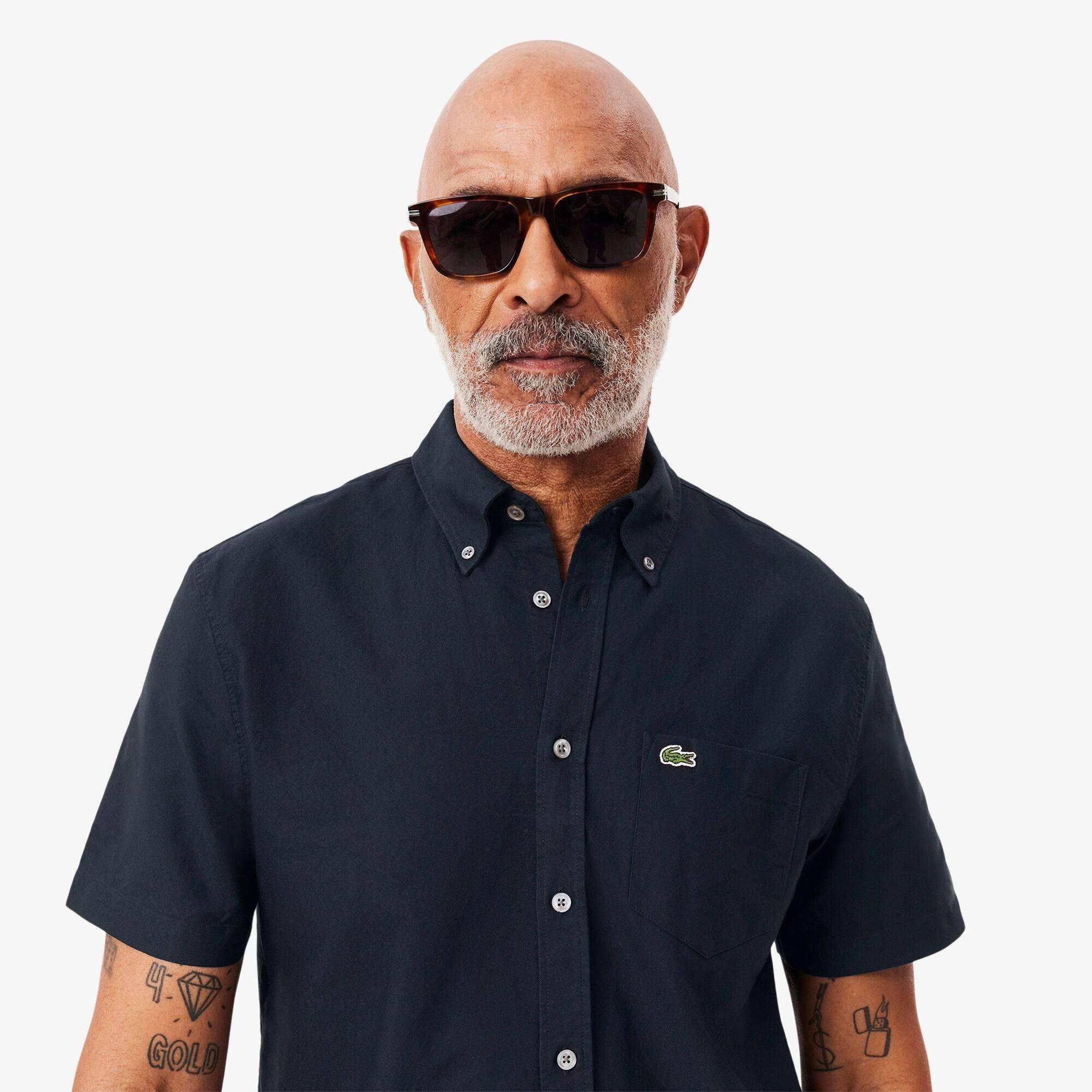 Lacoste Short Sleeve Oxford Shirt Mens