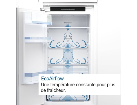 BOSCH - Réfrigérateur encastrable 1 porte KIR21NSE0, Série 2, 136 litres, Niche 88 cm