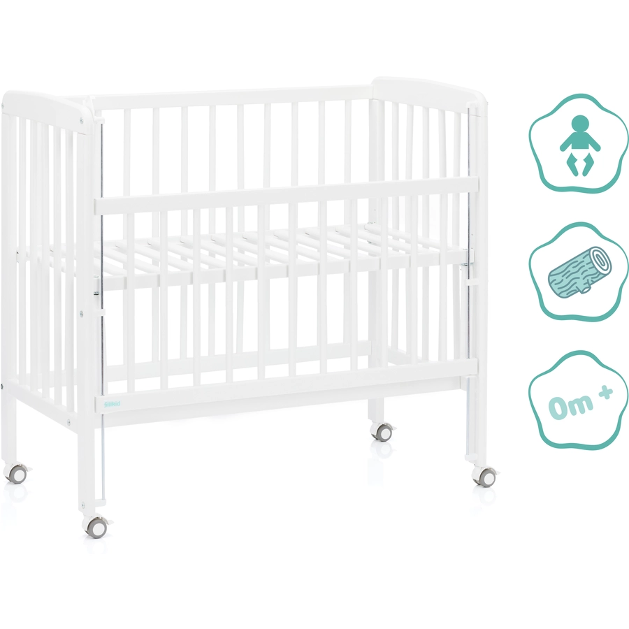 fillikid Beistellbett Nino weiß