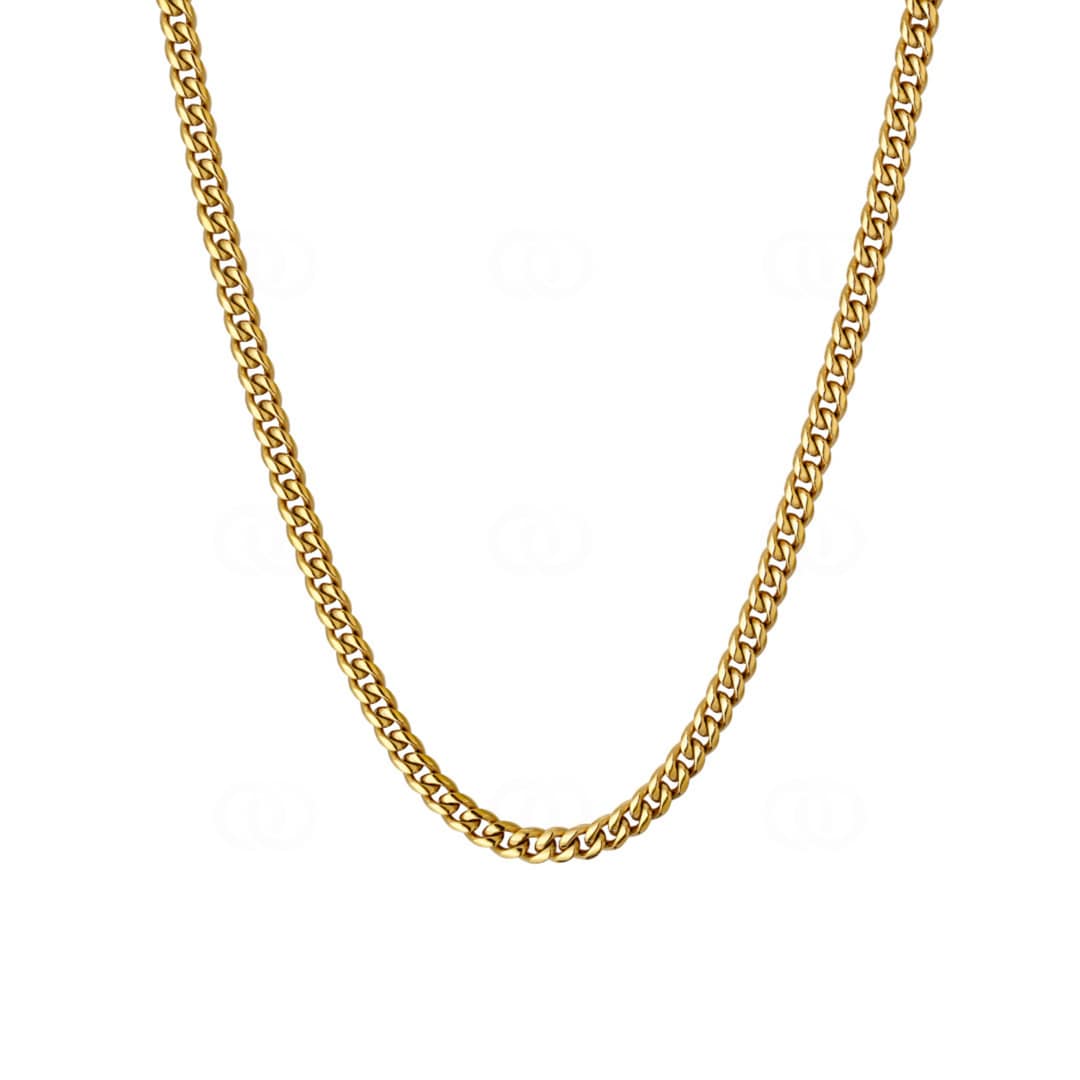 3mm Cuban Link Panzerkette vergoldet