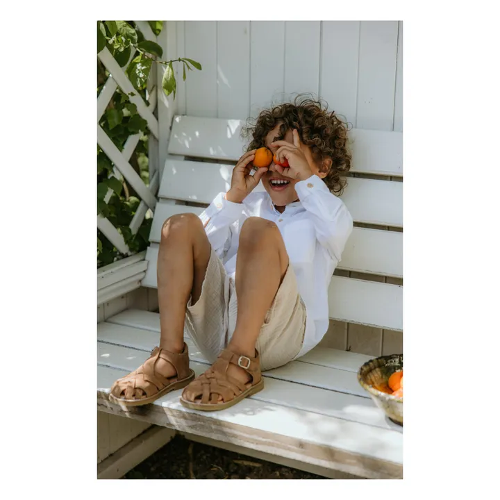 Petit Nord Sandales Scratchs Diamond | Marron