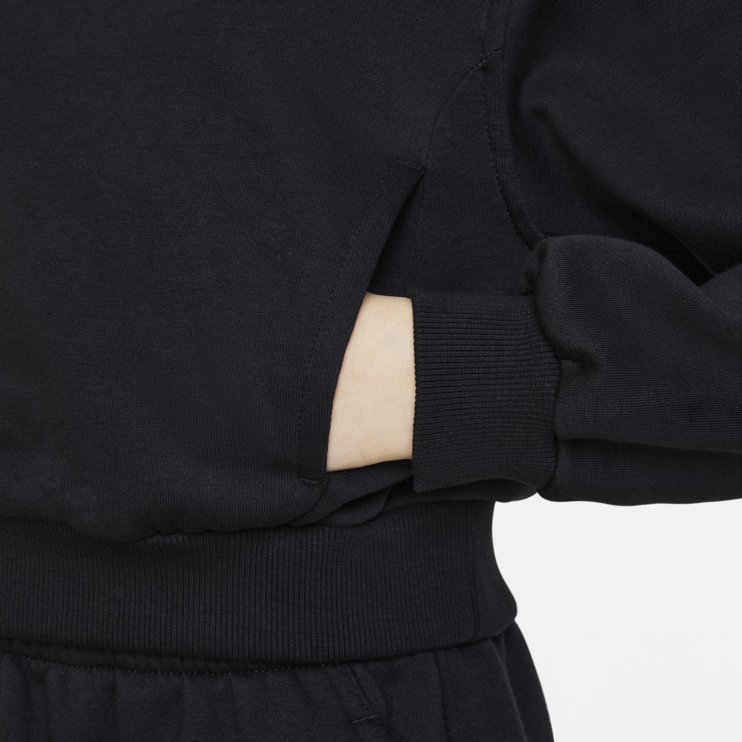 Nike Girls Sportswear Club Fleece Crop Hoodie