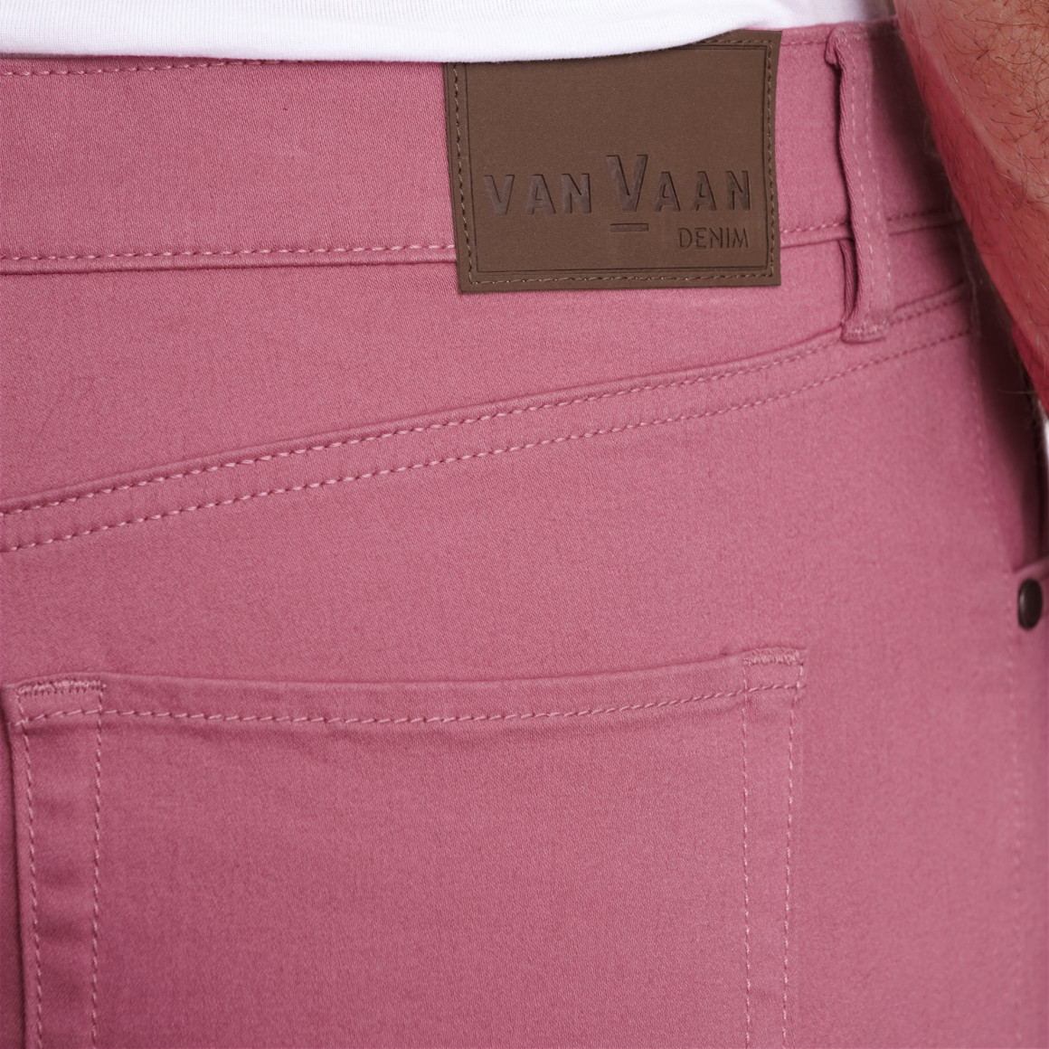 VanVaan Denim Herren Shorts im Five-Pocket-Style dunkelrosa