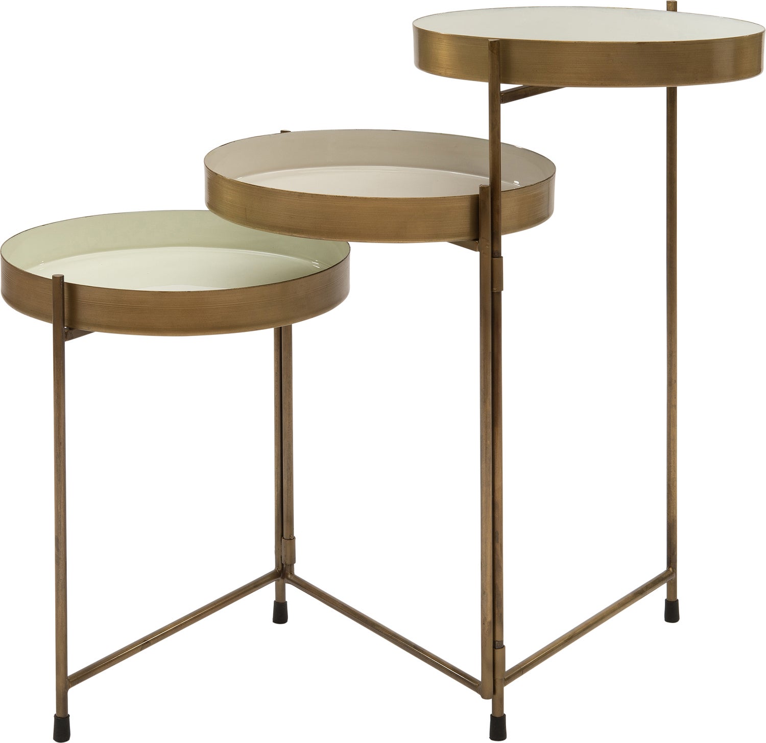 Intratuin bijzettafel goud 90 x 90 x 60 cm