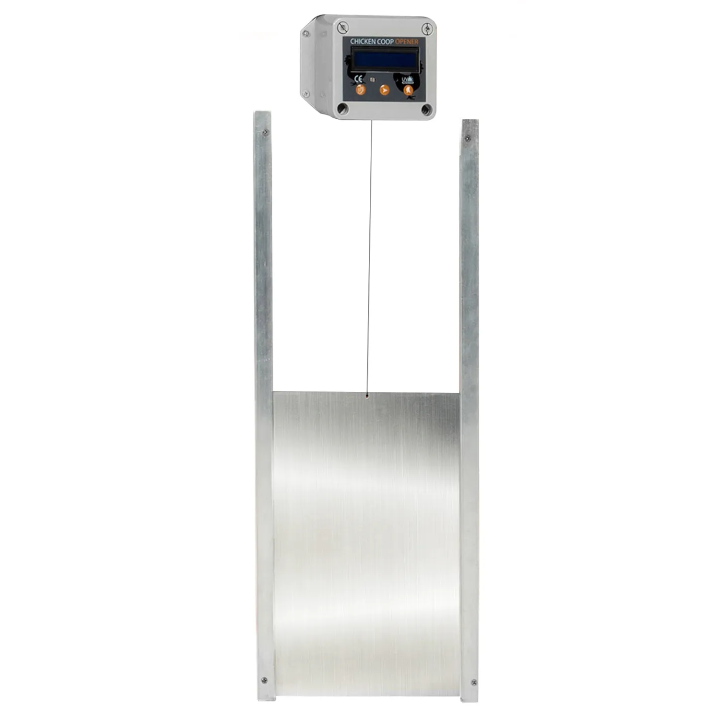 Porte automatique poulailler programmable heure et luminosité extérieure 33x50 CM