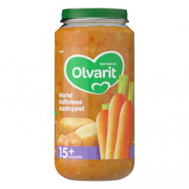 Olvarit Wortel, kalfsvlees en aardappels (vanaf 15 maanden)